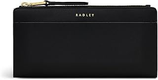 Radley London Liverpool Lane Protect Large Bifold Purse for Women, with RFID Protective Lining in Black Smooth Leather