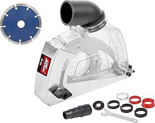 Aidelife Cutting Grinder Dust Shroud,Dust Removal System and Components for Cutting 115mm/125mm+Diamond Saw Blade 125mm