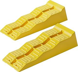 WilTec Caravan Levelling Ramps Set 2 Pieces max. Load Capacity 3t Motorhome Levellers with 3 Height Levels 40/70/100 mm for Leveling Vehicles like Trailers, Caravans, Motorhomes and More