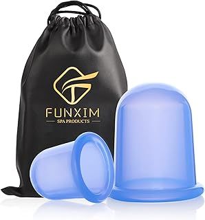 Silicone Cupping Therapy Set, Anti Cellulite Cup, Vacuum Massage Cup Kit Body Cup Set Health Beauty Care, 2 Pcs (Large & Medium) With Gift Bag