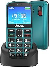 uleway Big Button Mobile Phone for Elderly Easy to Use Basic Cell Phone Dual Sim Free Unlocked Senior Mobile Phone with SOS Emergency Button Charging Dock Hearing Aid Compatible (HAC)
