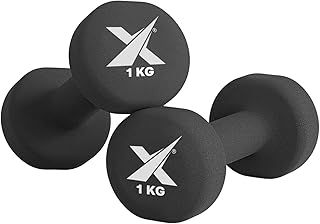Xn8 Neoprene Dumbbells Pair - Hand Weights for Men & Women - Free Weights for Home Gym, Exercise, Traning and Fitness - Pack of 2