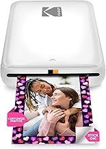 KODAK Step Instant Smartphone Photo Printer - Portable Mini Color Wireless Mobile Printer - Zink 2x3 Inch Sticky-Back Photos - Bluetooth Compatible with iOS & Android Devices - Fun Editing App - White