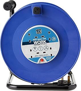 masterplug HDCC5013/4BL-MP - Masterplug HDCC5013/4BL 50m 13A 4-Socket Open Cable Reel