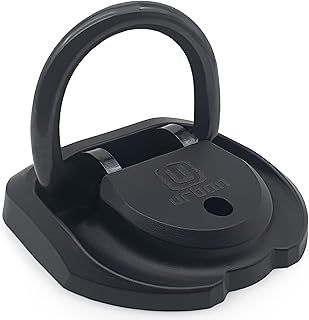 URBAN UR55 Highest Tested Security Anchor for Motorcycle, Foldable ø14 Hardened Steel Ring, 4 Expansion Bolts, Anti-theft Wall Ground Dloor Fixing for Garage, Trailer, Scooter, Bicycle Parking