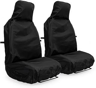 Shipley Motor Factors - Heavy Duty Waterproof Front Pair of Seat Cover Protectors - Durable Oxford Fabric, Highly Protective Against Mud, Dirt and Spills