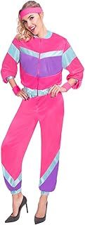(PKT) (9905799) Adult Ladies 80s Shell Suit Woman Costume (Extra Large)