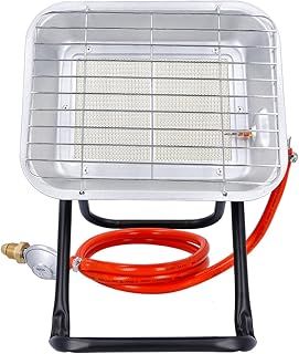 Portable Gas Heater 4.5 kW Calor Gas Heater With Heating Area 20-60 sqm, Adjustable Heating, 150cm Hose, 37mbar Pressure Regulator, Bottle Mounting Space Warmer Propane Heater TOUGH MASTER