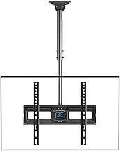 PERLESMITH Ceiling TV Bracket - Adjustable Swivel Ceiling Mount for Most 26-65 inch TVs, Full Motion Ceiling TV Mount, Supports up to 50kg, Max VESA 400x400mm, PSCM2-E
