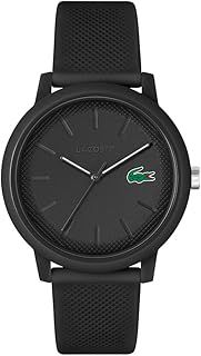 Lacoste Analogue Quartz Watch for Men or Women from the Lacoste.12.12. Collection, featuring a stylish Silicone bracelet with Petit Piqué Texture