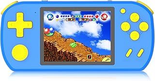 Handheld Games Consoles for Kids Preloaded 218 Retro Video Games, Portable Gaming Player with Rechargeable Battery 3.0" LCD Screen, Mini Arcade Electronic Toy Gifts for Boys Girls, Blue