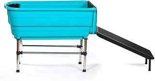 Pet Dog Booster Bath With Ramp Plastic Mobile Portable Cat Grooming Tub