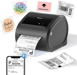 Phomemo Bluetooth Thermal Label Printer,D520BT Shipping Label Printer 4x6 Wireless Label Printers,Postage Thermal Printer for Parcels,Address,Logo,Compatible with Ebay,Etsy,Amazon,Shopify