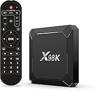 Android TV Boxes 13.0, Android Box 4GB RAM 32GB ROM with Rockchip RK3528 Dual WIFI 2.4G/5G WiFi6 BT 5.0 HDR10 8K X98K Android Box