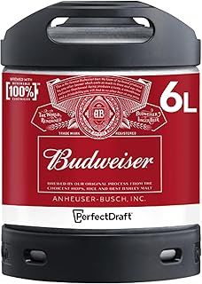 PerfectDraft Budweiser Beer Keg for PerfectDraft Machine, 6L