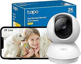 Tapo C210 2K 3MP Pan/Tilt Indoor Camera House Security Camera, WiFi Camera, No Monthly Fee, AI Detection, Dog Puppy Camera, Baby Camera Monitor, 360° View, Night Vision, Works with Alexa & Google