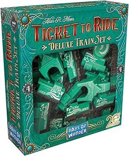 Days of Wonders Asmodee Ticket to Ride Deluxe Train Set Green Board Games Board Games Board Game Accessories