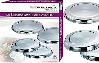 4 Pcs Stainless Steel Hob Cover Set | Stove | Plate | Cooker Top | Burner Protector | Restaurants CANTEENS Safety Worktop Savers