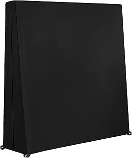 Dokon Waterproof Ping Pong Table Cover - Heavy Duty 420D Oxford Fabric, Windproof, Anti-UV With Zipper for Outdoor and Indoor Use - 165×70×185cm