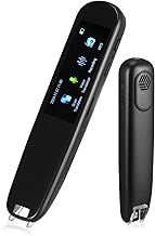 Scan Reader Pen, OCR Digital Translator and Reading Pen For Dyslexia Autism Students, Smart Voice Pen Support 112 Language Voice Translation Offline Scanning Reading for Learning Travel, Black