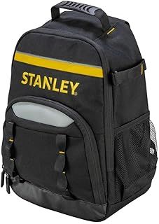 STANLEY STST1-72335 Nylon Tool Backpack, Black/Yellow, 35 x 44 x 16 cm