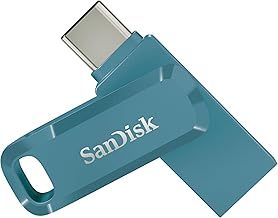 SanDisk Ultra Dual Drive Go USB Type-C 128GB Flash Drive (USB-C Memory stick for Android smartphone, Tablets and Mac, up to 400 MB/s, Reversible USB Type-C and USB Type-A connectors) Navagio Bay