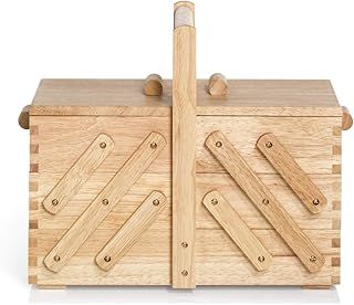 Prym Sewing Basket, Wood, Beige, Brown, Medium