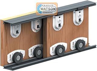 Ares 2 1800mm Internal Wardrobe Track Sliding Roller Door Gear - 2 Panel Kit