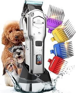 oneisall Dog Clippers for Grooming for Thick Hair with Metal Combs