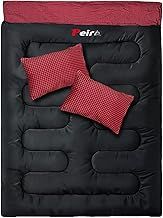 Peirhw XL Sleeping Bags for Adults - Extra Wide Rectangular 3 Season Sleeping Bag with Pillow and Carrying Bag, 300gsm Cotton Waterproof Camping Sleeping Bag for Indoor Outoor Use