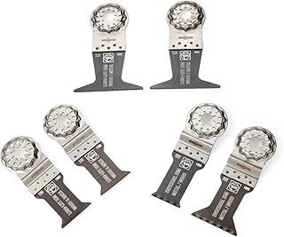 FEIN Multitool Saw Blade Best of E-Cut SL Starlock Plunge-Cut Saw Blades Oscillating Quick Release Saw Blades For Metal & Wood Suitable For Ryobi, Milwaukee, Bosch, Dewalt, Rockwell, Makita and More