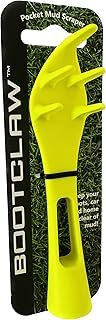 Pocket Mud Scraper. Ideal for Football and Rugby Boots, Running Shoes, Golf Shoes and Walking Boots. (neon).
