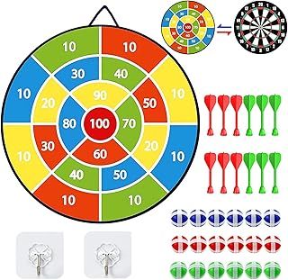 29 Inches Dart Board for Kids，Kids Large Dart Board with Sticky Balls and Darts，Indoor/Outdoor Sport Party Fun Games Toys Birthday Gifts for 3 4 5 6 7 8 9 10 11 12+Year Old Boys Girl