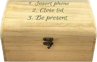 Digital Detox - Phone Jail - Phone Box - Family Time - No Mobiles - Personalised Box - Luxury Poplar Wood - Phone Safe - Screen Time