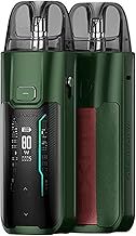 VAPORESSO Luxe XR Max Pod Kit Long-Lasting 2800mAh Integrated Battery 80W Luxe XR Pod GTX MESH Coil DTL & MTL Vaping No Nicotine (Forest Green -Leather Version)