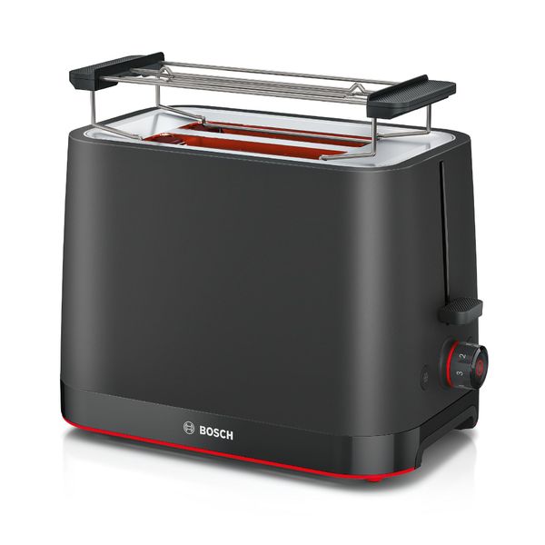 Bosch MyMoment Infuse Compact 2-Slice Toaster, TAT3M123GB, Matte Black