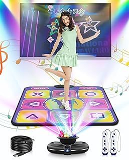 Electronic Dance Mat, Interactive Dance Mat for TV with Camera, Christmas/Birthday/Valentine's Day Gifts Dance Game Mat for Boys Girls Kids Adults