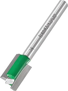 Trend CraftPro Straight Two Flute Router Cutter Bit, 1/4 Inch Shank, 12mm Cut Diameter & 19mm Cut Length, Tungsten Carbide Tipped, C019AX1/4TC, Silver