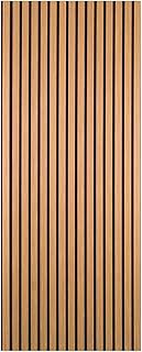 DecorAndDecor Acoustic Slat Wood Wall Panel and Ceiling Panelling Decorative 3D MDF 240 x 60 Oak