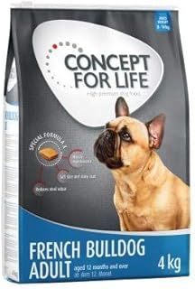 Concept for Life French Bulldog (12 months+) & Older Frenchies, Dry Dog Food 26% Protein Content & L-carnitine Help Maintain Muscle Mass, Oils & a Vit. B Complex 4kg
