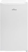Willow W48UFIW Freestanding Under Counter Larder Fridge with Chiller Box, 90 Litre Capacity, Adjustable Feet and Reversible Door – White