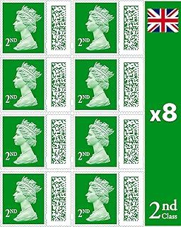 Albian Trading 2nd Class Stamps (8 Pack) - 2nd Class Stamps - Barcoded Self Adhesive UK Letter Postage - (8 Total)