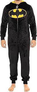 DC Comics Mens Batman Onesie | Mens Fleece Onesies | Official Batman Gifts | Sizes Small To XX-Large