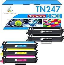 TRUE IMAGE TN-243CMYK Toner Value Pack Compatible for Brother TN243CMYK TN247 TN-243 DCP-L3550CDW DCP-L3510CDW HL-L3210CW MFC-L3750CDW HL-L3230CDW MFC-L3710CW TN-247BK TN-247C TN-247Y TN-247M,5-Pack