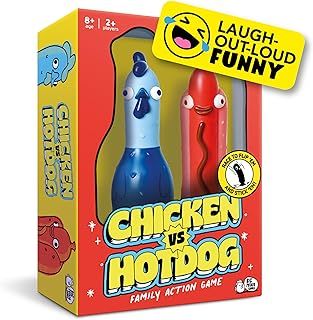 Big Potato Chicken vs Hotdog: The Ultimate Challenge Party Game for Flipping-Fun Families, Board Game for Game Nights