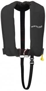 Waveline Adult Black Automatic Lifejacket. 165N ISO Approved