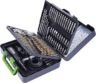 MYLEK 204 Piece Drill Bit And Screwdriver Accessory Set - HSS, Cobalt, High Speed for Use on Wood, Masonry, Metal, Plastic & More - With Storage Case