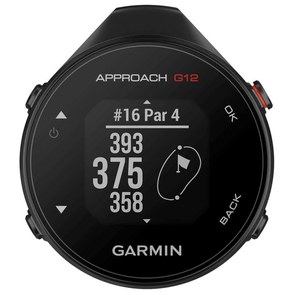 Garmin Approach G12, Clip-on GPS Golf Range Finder with 42,000+ pre loaded Golf Courses, up to 30 hours on single charge