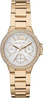 Michael Kors Watch for Women Camille Multifunction, Stainless Steel Watch with a stainless steel strap, 33mm case size