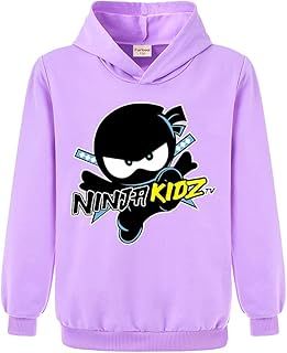 Ninja Kidz Kids sports hoodie Girl Print Jumper Boys Top